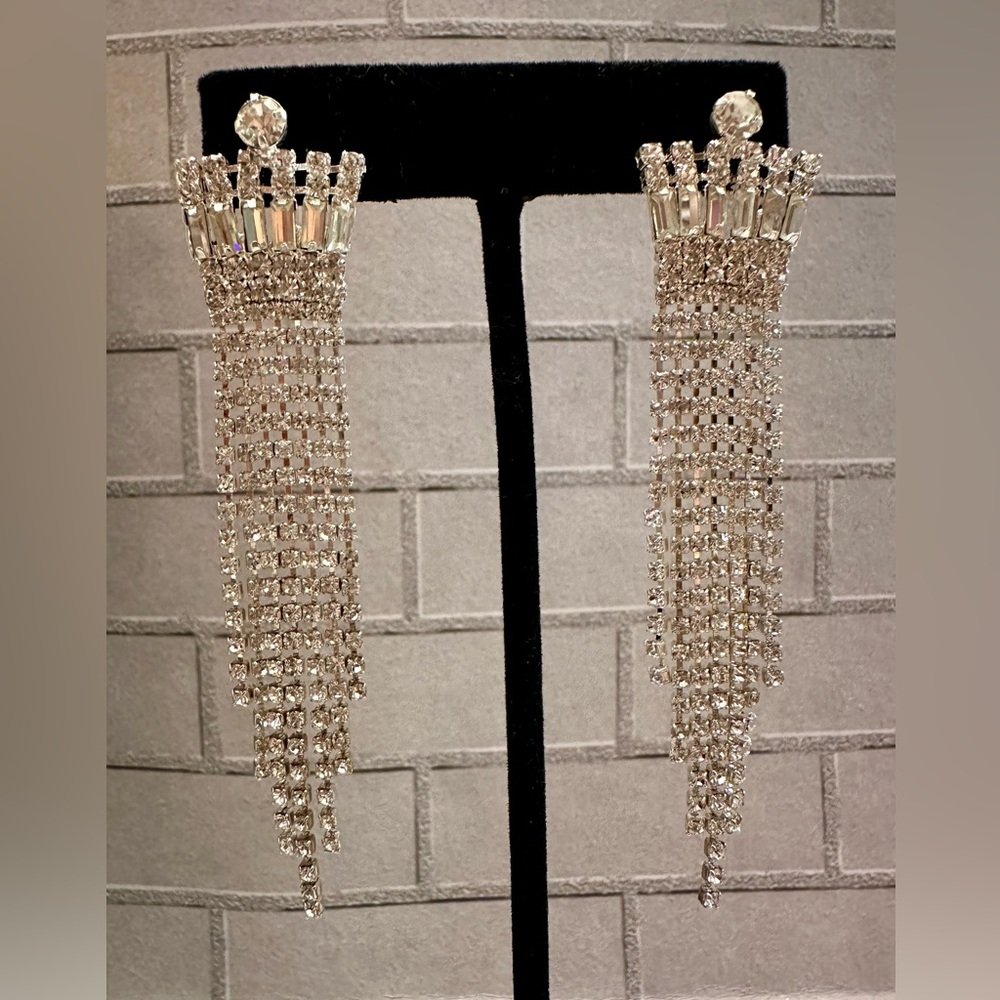 Rhinestone Statement Necklace Set - image 5